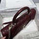Replica di lusso Borse Chanel 26P piccola con manico Coco AS6091 Borgogna Imitazioni Cloni Borse Chanel 26P piccola con manico Coco AS6091 Borgogna firmate