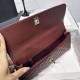 Replica di lusso Borse Chanel 26P piccola con manico Coco AS6091 Borgogna Imitazioni Cloni Borse Chanel 26P piccola con manico Coco AS6091 Borgogna firmate
