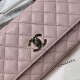 Replica di lusso Borse Chanel 26P piccola con manico Coco AS6091 Rosa Imitazioni Cloni Borse Chanel 26P piccola con manico Coco AS6091 Rosa firmate