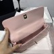 Replica di lusso Borse Chanel 26P piccola con manico Coco AS6091 Rosa Imitazioni Cloni Borse Chanel 26P piccola con manico Coco AS6091 Rosa firmate