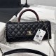 Cloni Borse Chanel 26P piccola con manico Coco AS6091 nera firmate