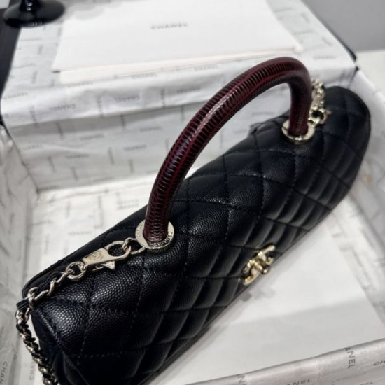 Cloni Borse Chanel 26P piccola con manico Coco AS6091 nera firmate