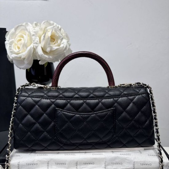 Cloni Borse Chanel 26P piccola con manico Coco AS6091 nera firmate