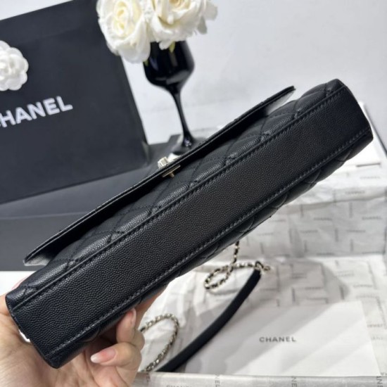 Cloni Borse Chanel 26P piccola con manico Coco AS6091 nera firmate