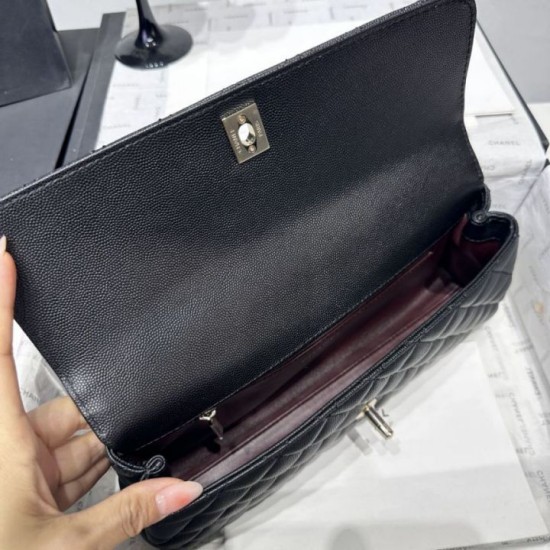 Cloni Borse Chanel 26P piccola con manico Coco AS6091 nera firmate