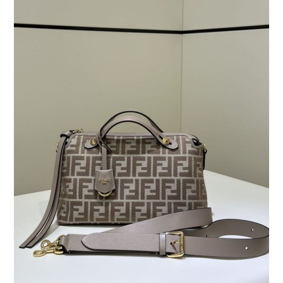 Replica di lusso Borsa a mano media Fendi By The Way morbida marrone Imitazioni Cloni Borsa a mano media Fendi By The Way morbida marrone firmate