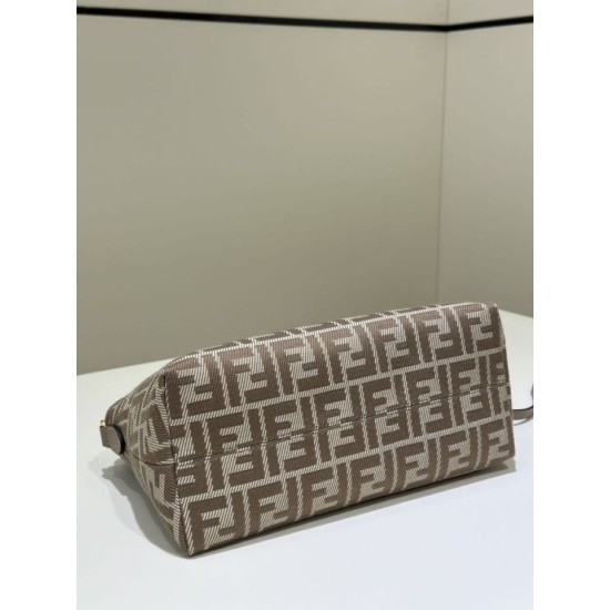 Replica di lusso Borsa a mano media Fendi By The Way morbida marrone Imitazioni Cloni Borsa a mano media Fendi By The Way morbida marrone firmate