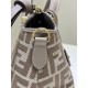 Replica di lusso Borsa a mano media Fendi By The Way morbida marrone Imitazioni Cloni Borsa a mano media Fendi By The Way morbida marrone firmate