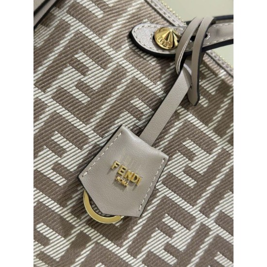 Replica di lusso Borsa a mano media Fendi By The Way morbida marrone Imitazioni Cloni Borsa a mano media Fendi By The Way morbida marrone firmate