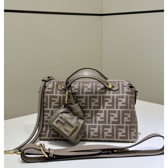 Replica di lusso Borsa a mano media Fendi By The Way morbida marrone Imitazioni Cloni Borsa a mano media Fendi By The Way morbida marrone firmate