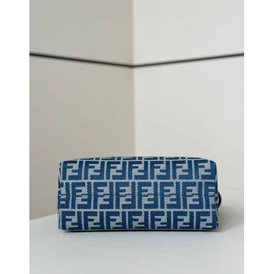 Replica di lusso Borsa a mano media Fendi By The Way morbida blu Imitazioni Cloni Borsa a mano media Fendi By The Way morbida blu firmate