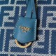 Replica di lusso Borsa a mano media Fendi By The Way morbida blu Imitazioni Cloni Borsa a mano media Fendi By The Way morbida blu firmate