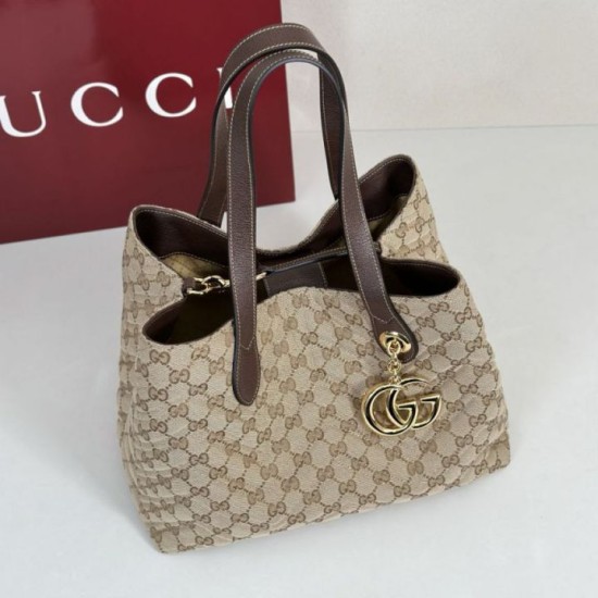 Cloni Borse tote media Gucci 855279 GG Marmont Marrone firmate