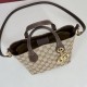 Replica di lusso Borsa tote piccola Gucci GG Marmont 855391 Marrone Imitazioni Cloni Borsa tote piccola Gucci GG Marmont 855391 Marrone firmate
