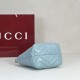 Replica di lusso Borsa tote piccola Gucci GG Marmont 855391 Blu Imitazioni Cloni Borsa tote piccola Gucci GG Marmont 855391 Blu firmate