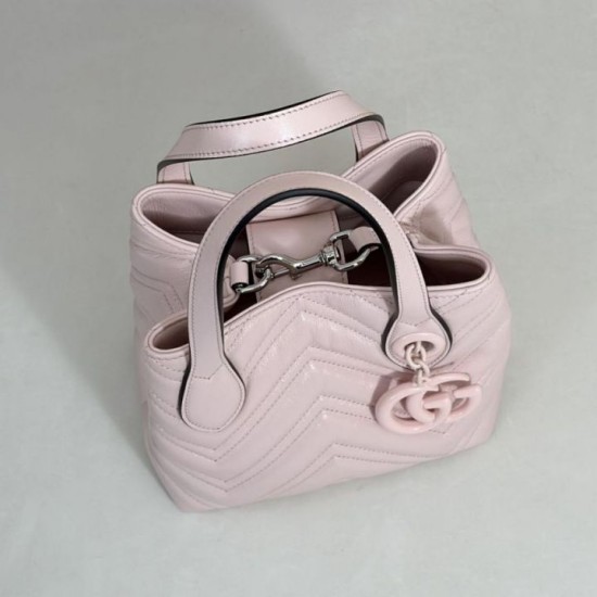 Replica di lusso Bora Pari tote piccola Gucci GG Marmont 855391 Rosa Imitazioni Cloni Bora Pari replica tote piccola Gucci GG Marmont 855391 Rosa firmate