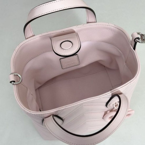 Replica di lusso Bora Pari tote piccola Gucci GG Marmont 855391 Rosa Imitazioni Cloni Bora Pari replica tote piccola Gucci GG Marmont 855391 Rosa firmate