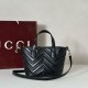 Replica di lusso Borsa tote piccola Gucci GG Marmont 855391 Nero Imitazioni Cloni Borsa tote piccola Gucci GG Marmont 855391 Nero firmate