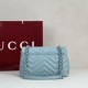 Replica di lusso Borsa a tracolla piccola Gucci GG Marmont 855391 Blu Imitazioni Cloni Borsa a tracolla piccola Gucci GG Marmont 855391 Blu firmate
