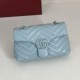Replica di lusso Borsa a tracolla piccola Gucci GG Marmont 855391 Blu Imitazioni Cloni Borsa a tracolla piccola Gucci GG Marmont 855391 Blu firmate