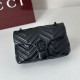 Replica di lusso Borse Firmate a tracolla piccola Gucci GG Marmont 855391 Nero Imitazioni Cloni Borse Firmate Replica a tracolla piccola Gucci GG Marmont 855391 Nero firmate