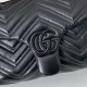 Replica di lusso Borse Firmate a tracolla piccola Gucci GG Marmont 855391 Nero Imitazioni Cloni Borse Firmate Replica a tracolla piccola Gucci GG Marmont 855391 Nero firmate