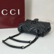 Replica di lusso Borse Firmate a tracolla piccola Gucci GG Marmont 855391 Nero Imitazioni Cloni Borse Firmate Replica a tracolla piccola Gucci GG Marmont 855391 Nero firmate