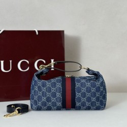 media Gucci Vanity con manico superiore 857799 Blu