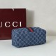 Replica di lusso Borse media Gucci Vanity con manico superiore 857799 Blu Imitazioni Replica Borse media Gucci Vanity con manico superiore 857799 Blu firmate