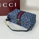 Replica di lusso Borse media Gucci Vanity con manico superiore 857799 Blu Imitazioni Replica Borse media Gucci Vanity con manico superiore 857799 Blu firmate
