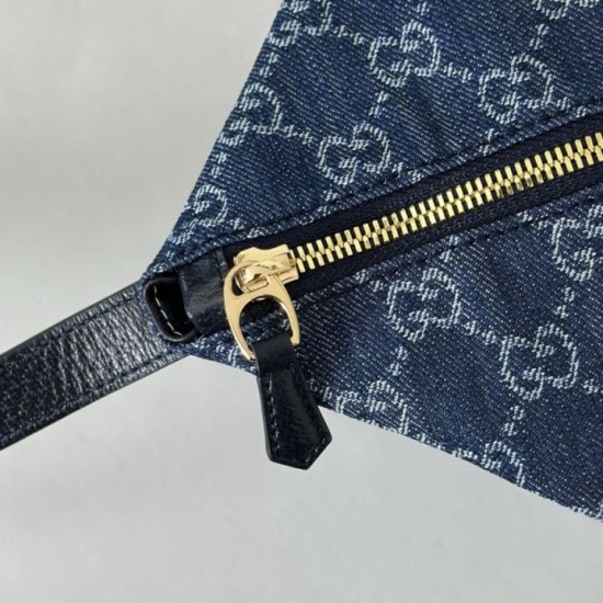 Replica di lusso Borse media Gucci Vanity con manico superiore 857799 Blu Imitazioni Replica Borse media Gucci Vanity con manico superiore 857799 Blu firmate