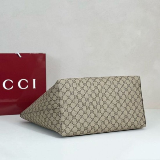Replica di lusso Borse tote media Gucci Ophidia marrone Imitazioni Cloni Borse tote media Gucci Ophidia marrone firmate