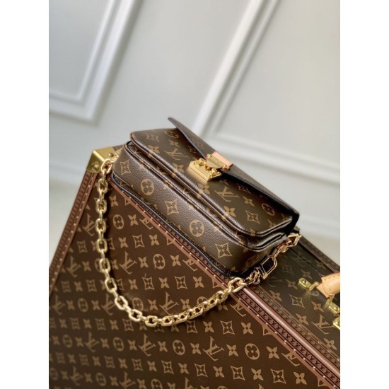 Replica di lusso Borse Louis Vuitton Pochette Métis East West M46279 Marrone Imitazioni Cloni Borse Replica Louis Vuitton Pochette Métis East West M46279 Marrone firmate