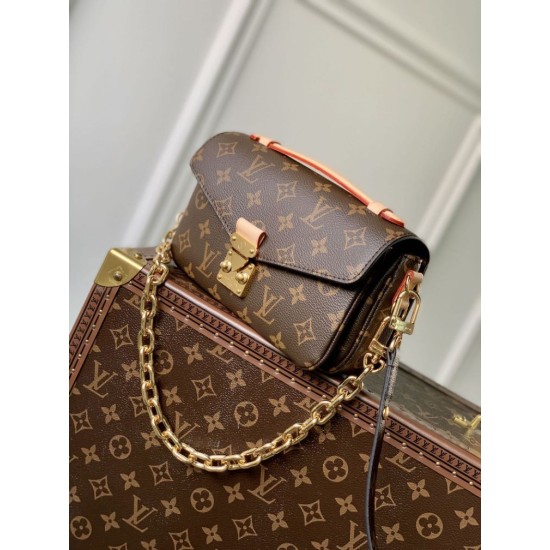 Replica di lusso Borse Louis Vuitton Pochette Métis East West M46279 Marrone Imitazioni Cloni Borse Replica Louis Vuitton Pochette Métis East West M46279 Marrone firmate