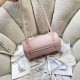 Replica di lusso Borse bowling piccola Chanel AS6143 Rosa Imitazioni Cloni Borse bowling piccola Chanel AS6143 Rosa firmate
