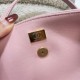 Replica di lusso Borse bowling piccola Chanel AS6143 Rosa Imitazioni Cloni Borse bowling piccola Chanel AS6143 Rosa firmate