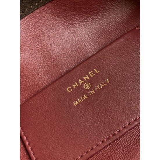 Replica di lusso Imitazioni borse griffate a secchiello/hobo Chanel trapuntata con coulisse scamosciata AS5227 Caffè Imitazioni Cloni Imitazioni borse griffate a secchiello/hobo Chanel trapuntata con coulisse scamosciata AS5227 Caffè firmate