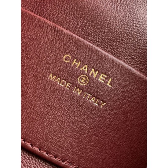 Replica di lusso Borse Imitazioni a secchiello trapuntata con coulisse Chanel AS5227 marrone Imitazioni Cloni Borse Imitazioni a secchiello trapuntata con coulisse Chanel AS5227 marrone firmate