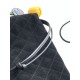 Replica di lusso Borsa a secchiello/hobo Chanel trapuntata con coulisse scamosciata AS5227 Nero Imitazioni Cloni Borsa a secchiello/hobo Chanel trapuntata con coulisse scamosciata AS5227 Nero firmate