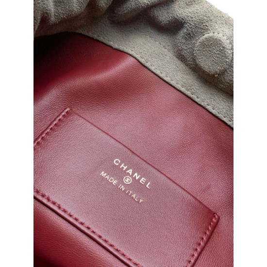 Replica di lusso Borse Alta Qualità a secchiello/hobo Chanel trapuntata con coulisse scamosciata AS5227 Grigio Imitazioni Cloni Borse Replica Alta Qualità a secchiello/hobo Chanel trapuntata con coulisse scamosciata AS5227 Grigio firmate