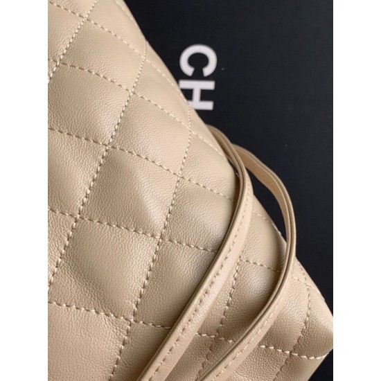 Replica di lusso Borsa a secchiello trapuntata con coulisse Chanel AS5227 albicocca Imitazioni Cloni Borsa a secchiello trapuntata con coulisse Chanel AS5227 albicocca firmate