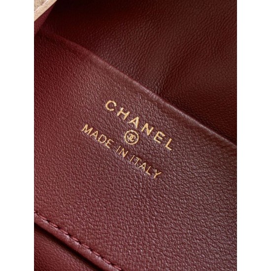 Replica di lusso Borsa a secchiello trapuntata con coulisse Chanel AS5227 albicocca Imitazioni Cloni Borsa a secchiello trapuntata con coulisse Chanel AS5227 albicocca firmate