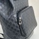 Replica di lusso Zaino medio da uomo Gucci con emblema GG 854750 Nero Imitazioni Cloni Zaino medio da uomo Gucci con emblema GG 854750 Nero firmate