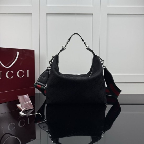 Replica di lusso Borse Alta Qualità a tracolla media da uomo Gucci Brera 866938 nera Imitazioni Cloni Borse Replica Alta Qualità a tracolla media da uomo Gucci Brera 866938 nera firmate