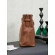 Replica di lusso Borsa a secchiello a tracolla Miu Miu Aventure nappa 5BE101 Marrone Imitazioni Cloni Borsa a secchiello a tracolla Miu Miu Aventure nappa 5BE101 Marrone firmate