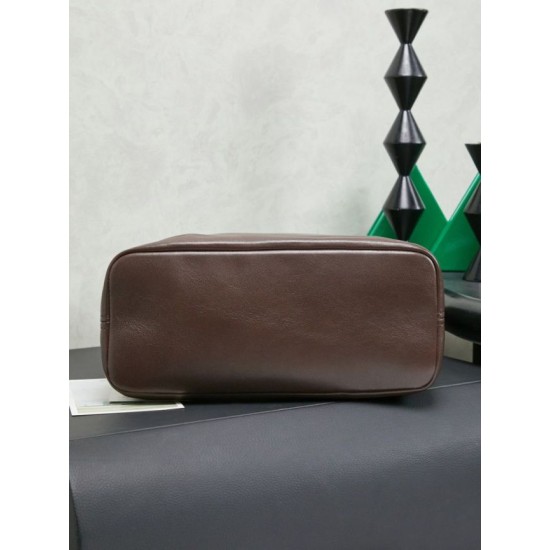 Replica di lusso Borsa a secchiello a tracolla Miu Miu Aventure nappa 5BE101 Caffè Imitazioni Cloni Borsa a secchiello a tracolla Miu Miu Aventure nappa 5BE101 Caffè firmate