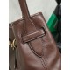 Replica di lusso Borsa a secchiello a tracolla Miu Miu Aventure nappa 5BE101 Caffè Imitazioni Cloni Borsa a secchiello a tracolla Miu Miu Aventure nappa 5BE101 Caffè firmate