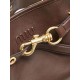 Replica di lusso Borsa a secchiello a tracolla Miu Miu Aventure nappa 5BE101 Caffè Imitazioni Cloni Borsa a secchiello a tracolla Miu Miu Aventure nappa 5BE101 Caffè firmate