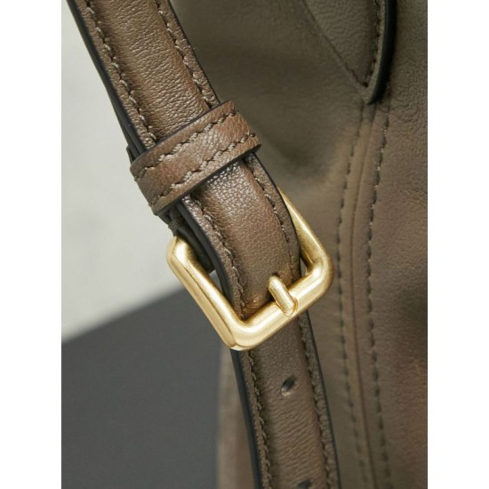 Replica di lusso Borsa a secchiello a tracolla Miu Miu Aventure nappa 5BE101 Radica Imitazioni Cloni Borsa a secchiello a tracolla Miu Miu Aventure nappa 5BE101 Radica firmate