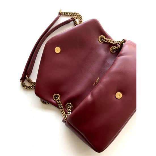 Replica di lusso Borse a tracolla media YSL Saint Laurent Calypso Marrone Imitazioni Cloni Borse Replica a tracolla media YSL Saint Laurent Calypso Marrone firmate